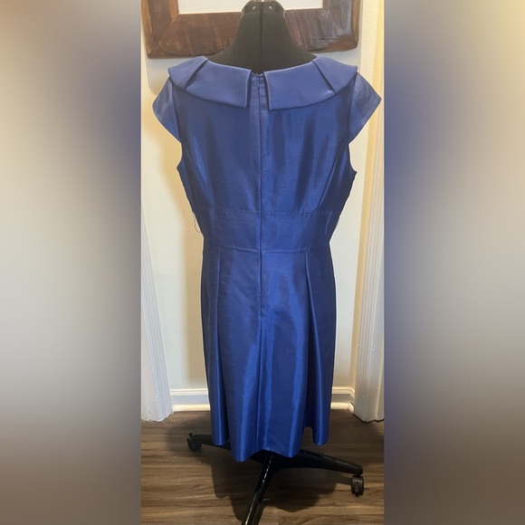 Tahari Elegant Purple Blue Dress - Picture 3 of 4